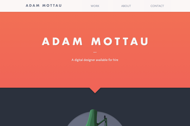 Adam Mottau website preview